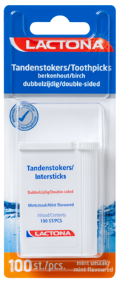 Lactona Houten Tandenstokers, 100 Stuks