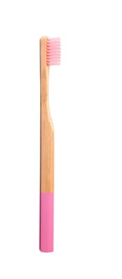 OrganiBrush Bamboe Tandenborstel KIND Roze, soft, 1 stuk