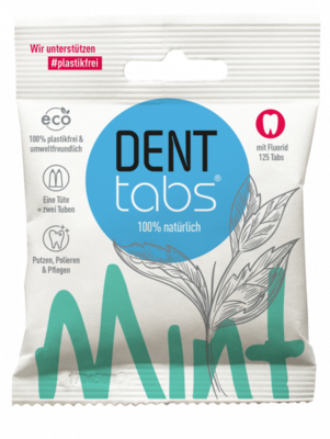 Denttabs Tandpasta Tabletten, Met Fluoride, 125 Stuks